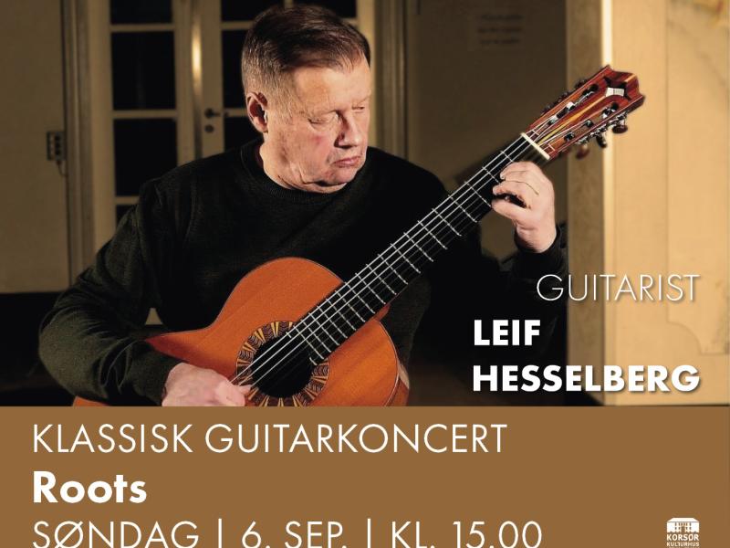 Guitarist Leif Hesselberg spiller klassisk guitar