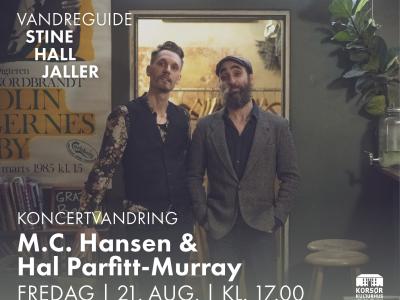 M.C. Hansen og Hal Parfitt-Murray, musikere ved Vandrekoncert i Korsør