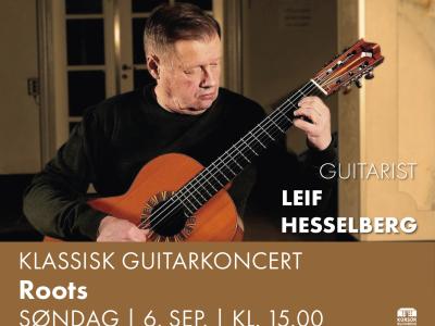 Guitarist Leif Hesselberg spiller klassisk guitar